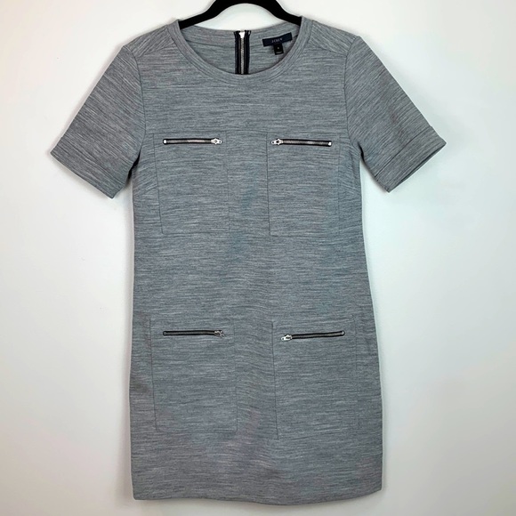 J. Crew Wool Ponte Zipper Pocket Shift Dress NWT - Picture 6 of 8